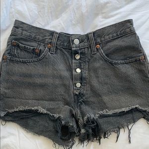 Levi’s Grey Cutoff Shorts 501 Size 26